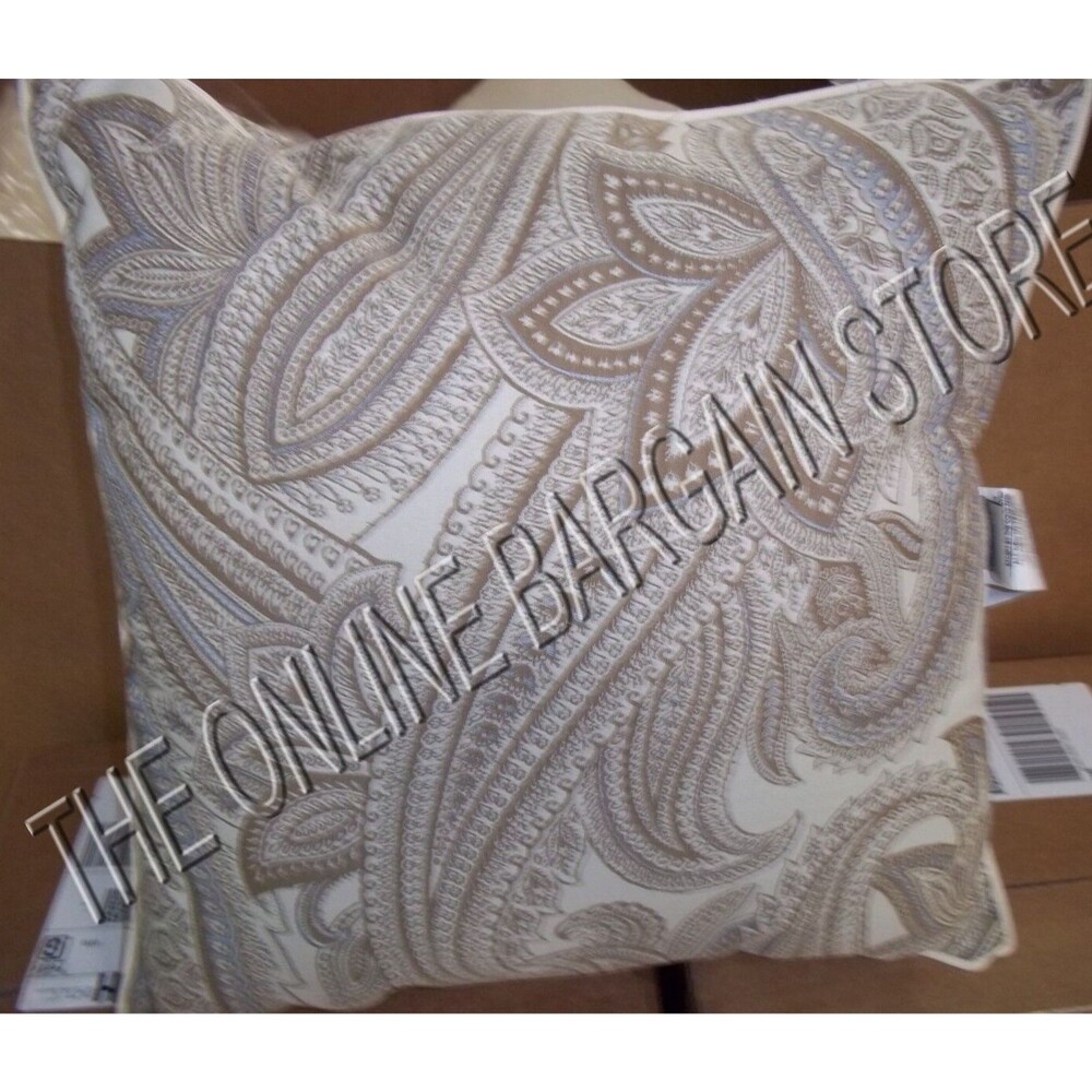 Frontgate Outdoor Yard Patio Pool Throw Pillow Katmandu Paisley BIRCH 20"